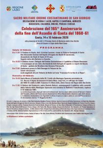 165° Anniversario della fine dell'Assedio di Gaeta